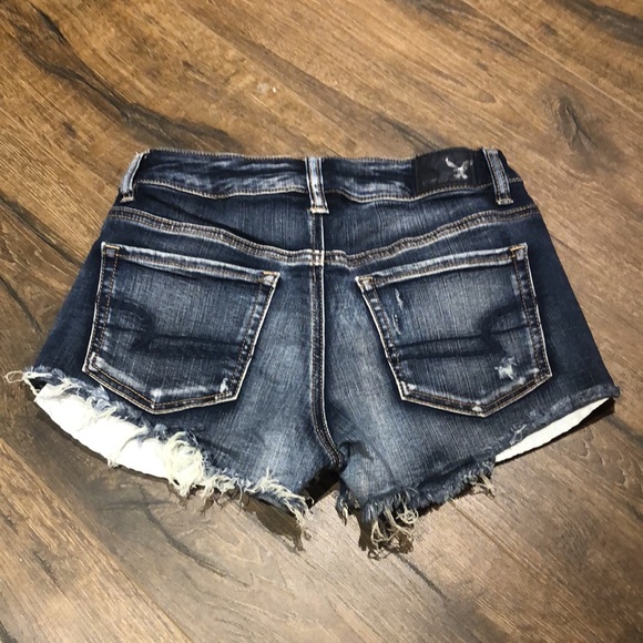 American Eagle Super Stretch Cutoff Denim Short Shorts - Picture 10 of 12